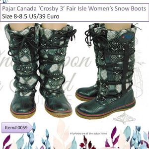 Pajar Canada Crosby 3 Womens Snow Boots Size 8-8.5